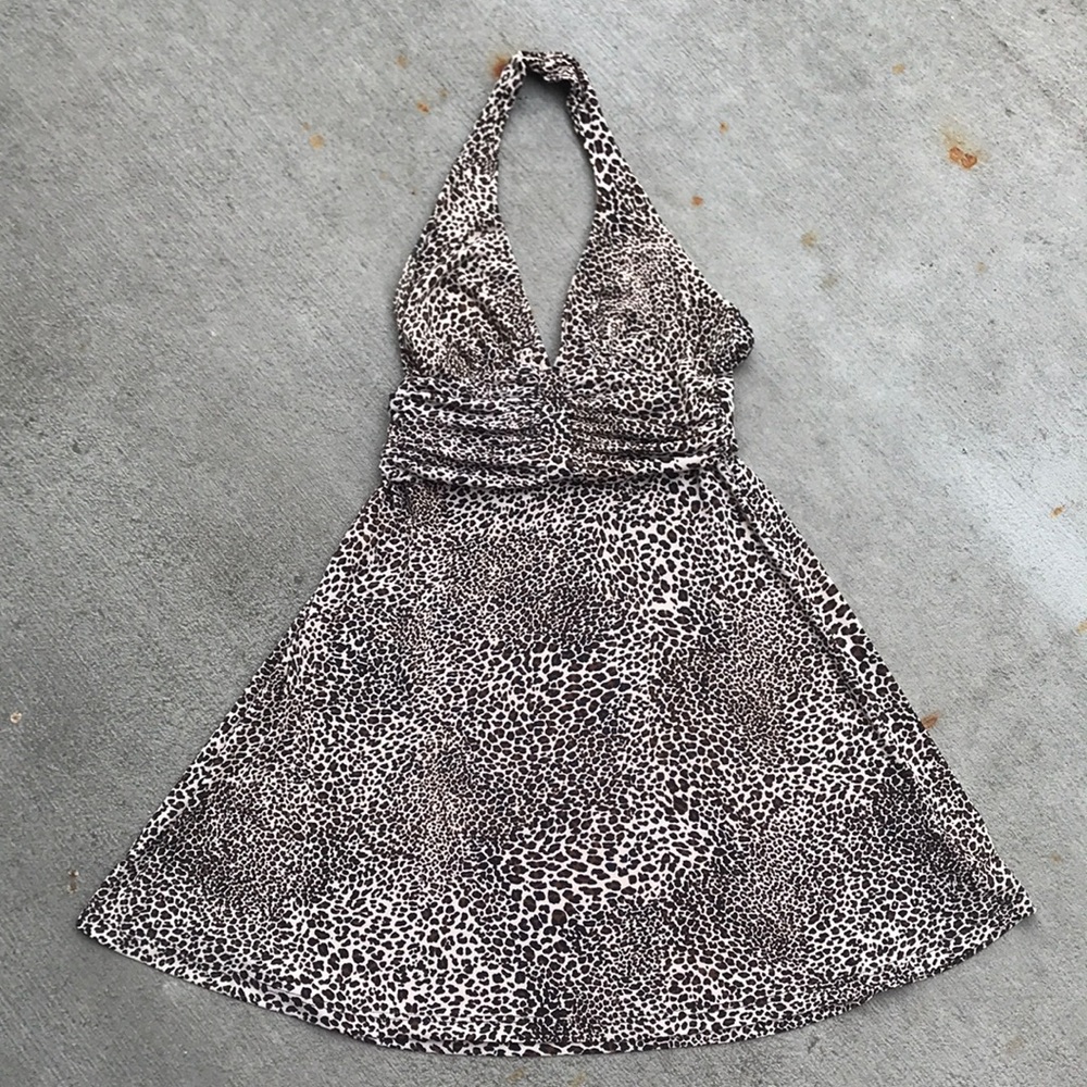 Forever 21 Cheetah Halter Dress
